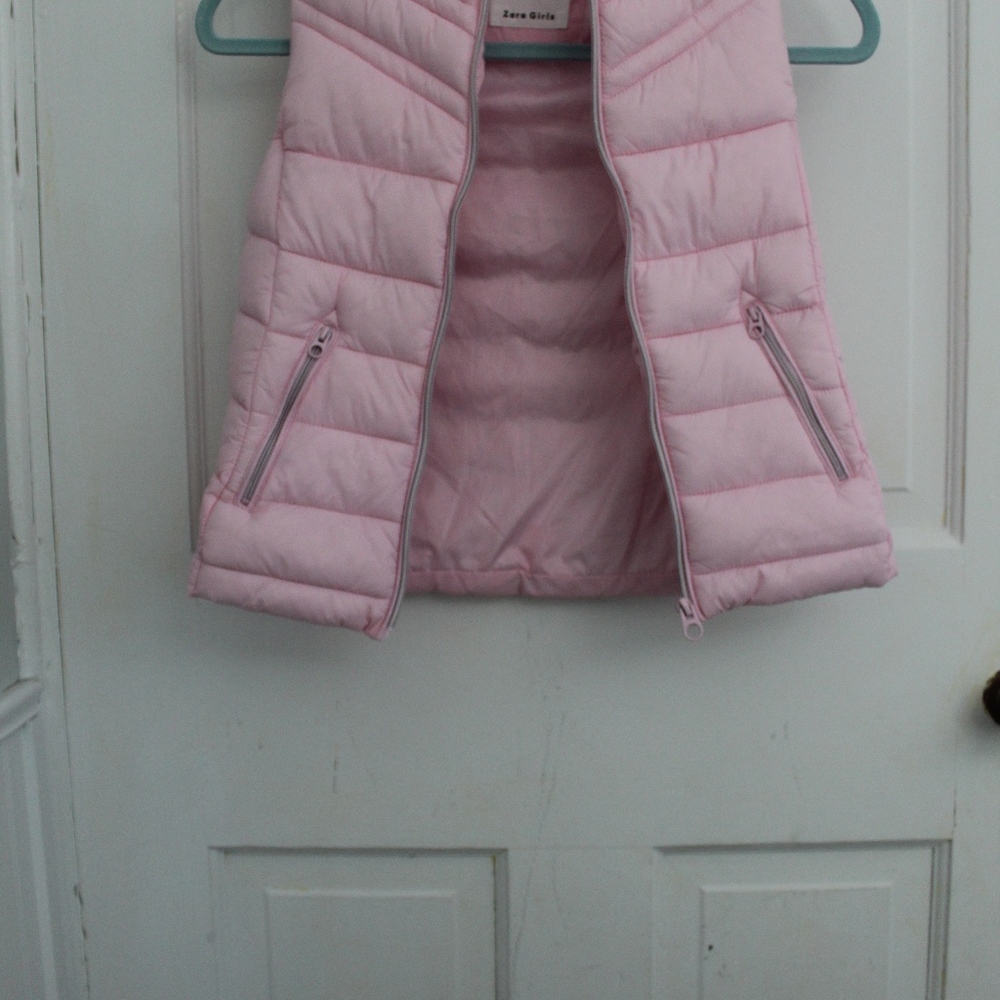 Zara Girls Pink Jacket Vest Size 8/9